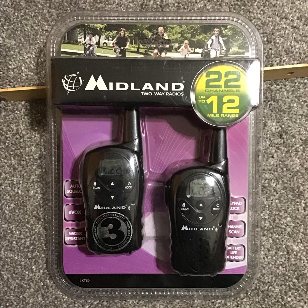 Midland Two Way Radios NEW Battery Powered